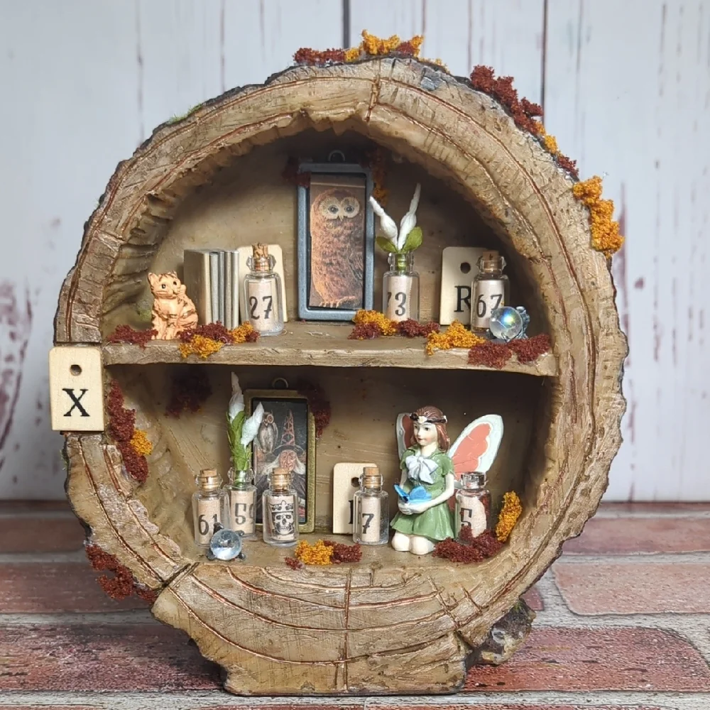 Rustic Tree Magical Fairy Trinket‎ Shelf Night Light Magical Mystical Enchanted